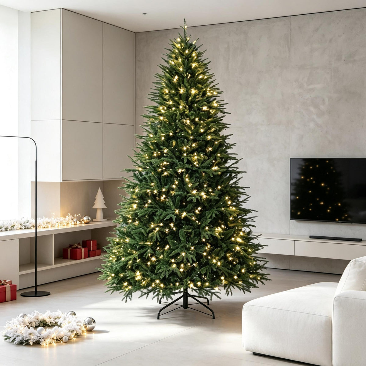 Festive Easy-Setup Artificial Christmas Tree