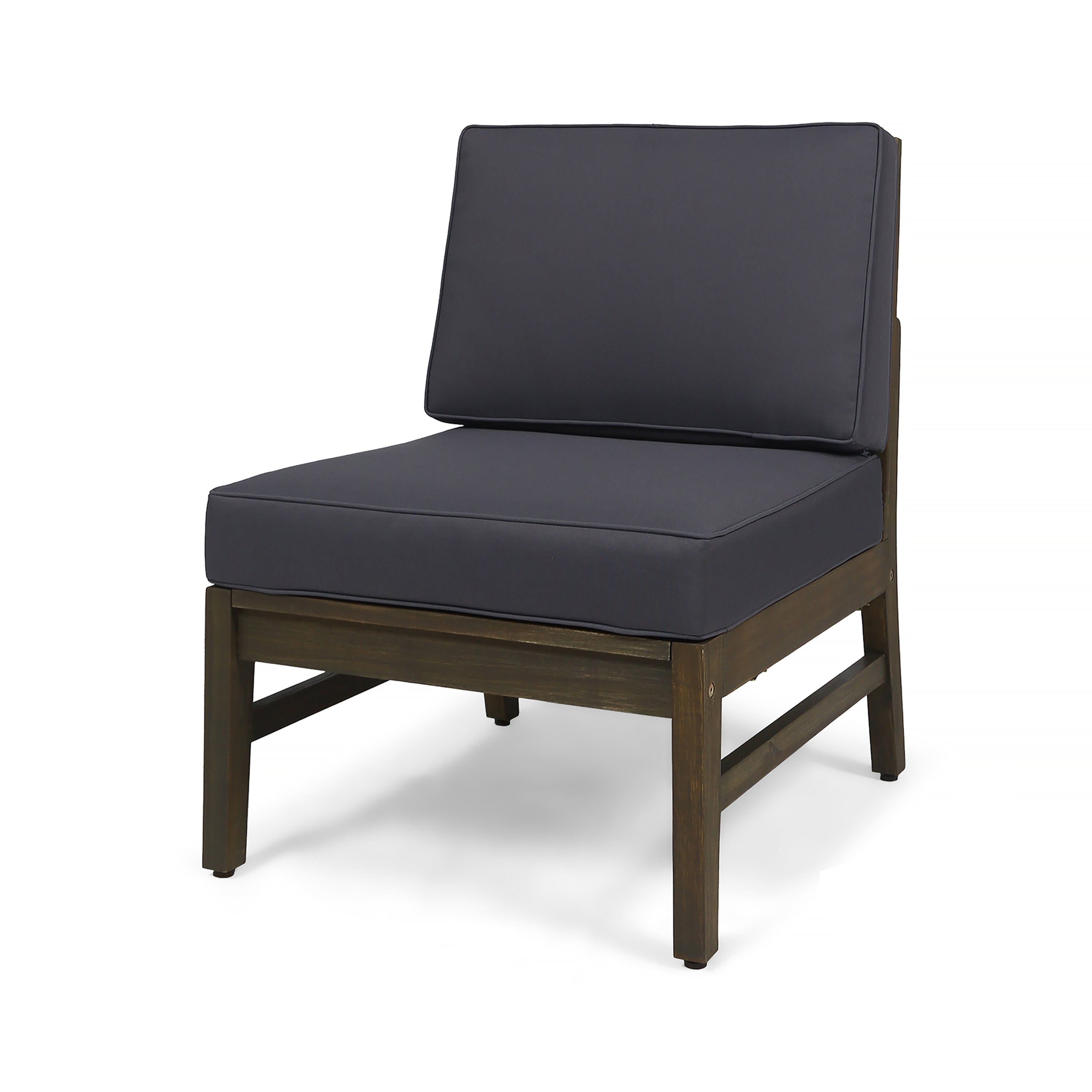 Perla 6-Piece Dark Grey Outdoor Sofa Set