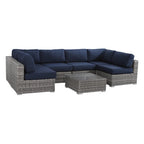 All-Weather Wicker 6-Person Outdoor Sofa Set