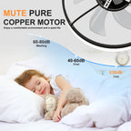 19.7'' LED Ceiling Fan Light with Remote & App Control