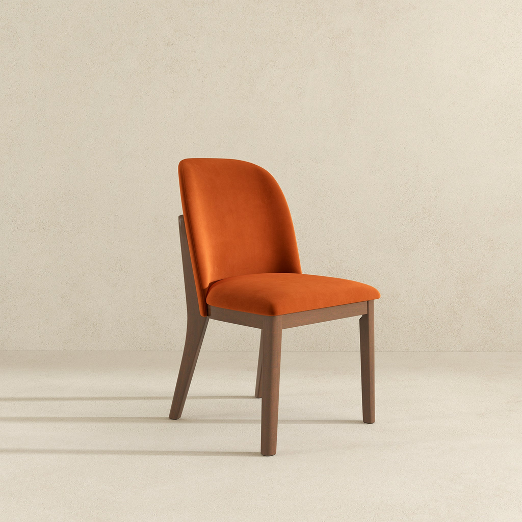 Kaitlyn Burnt Velvet Dining Chairs - Set of 2