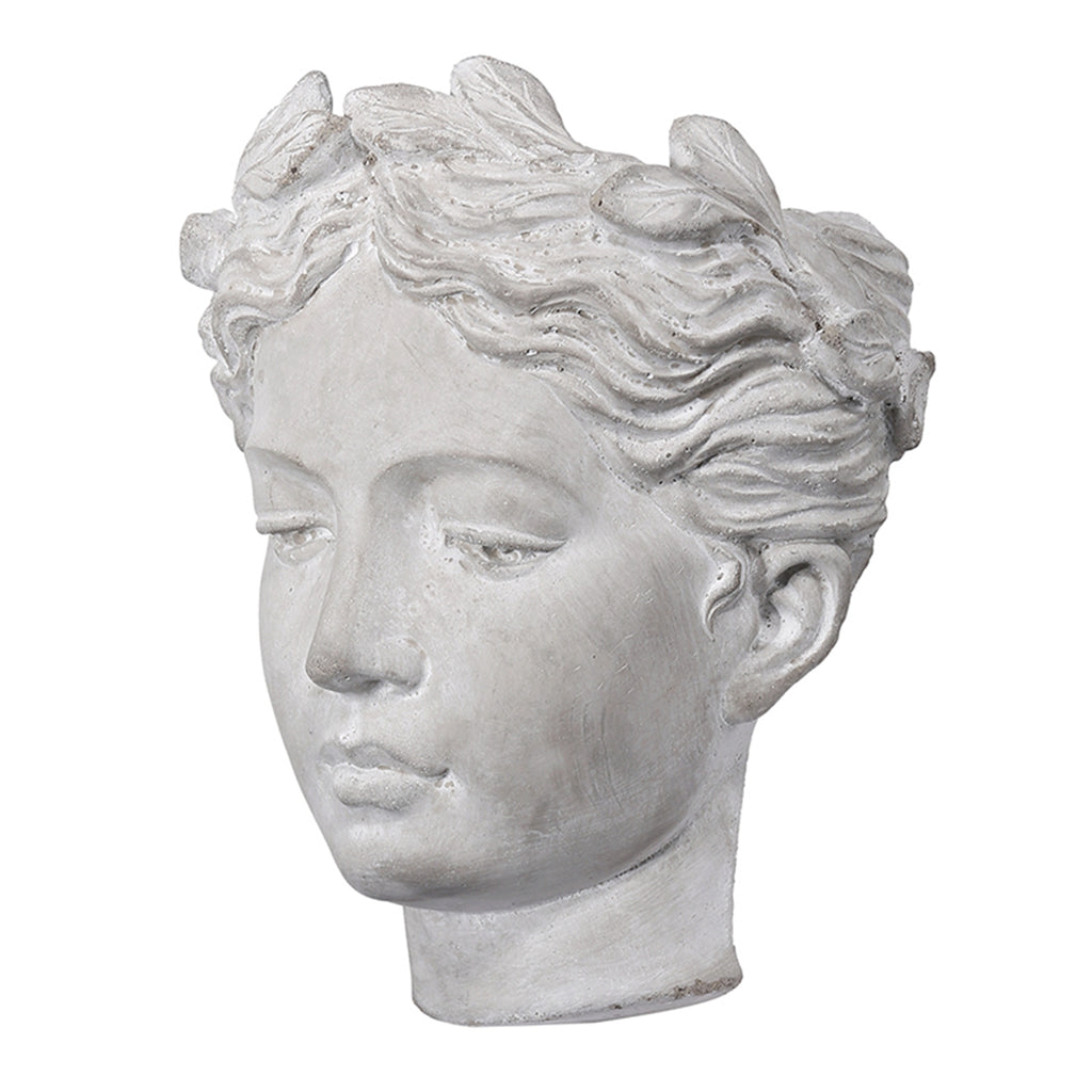 Small Visage Cement Wall Planter Wall Vase