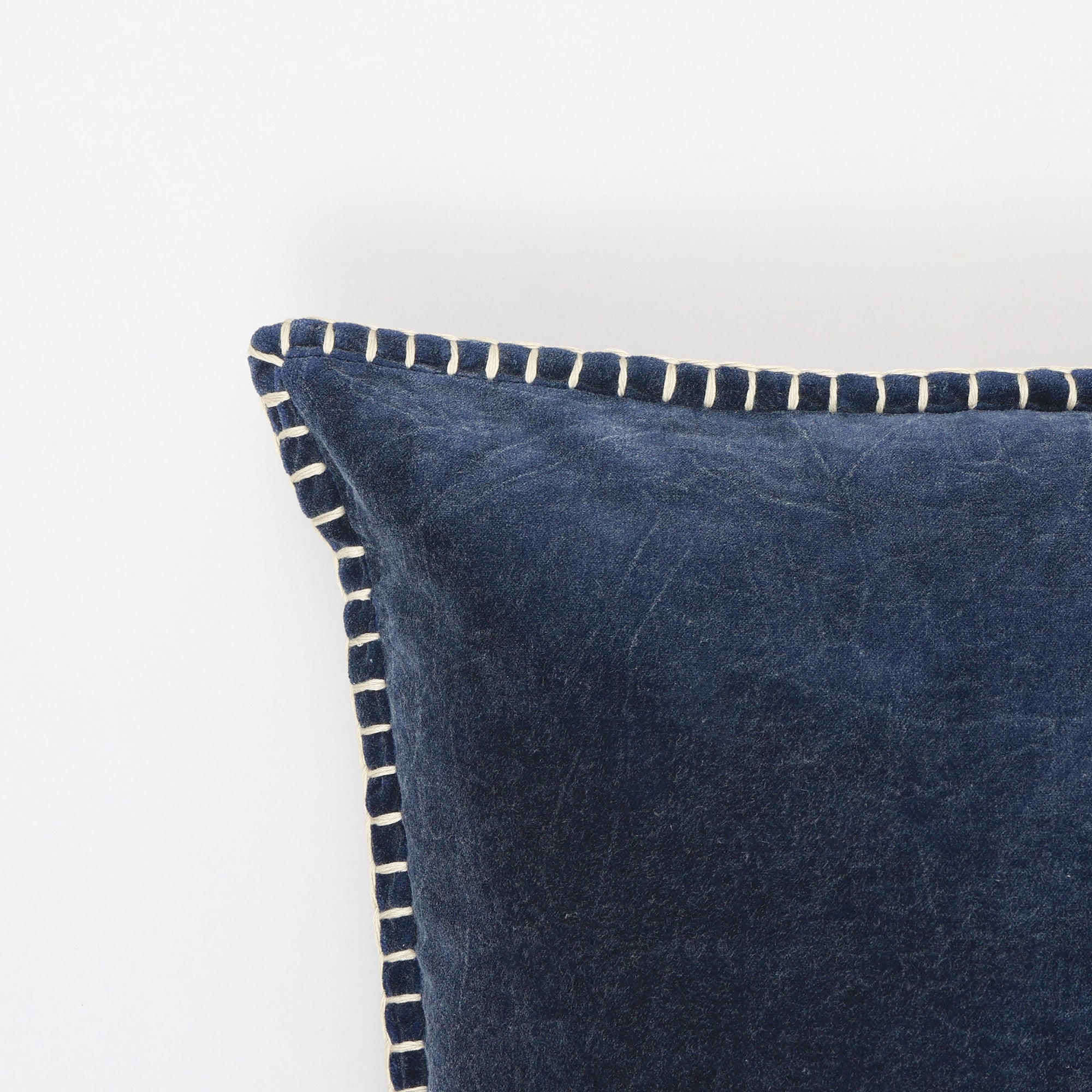 Olivia Stonewashed Velvet Pillow – 19" Square