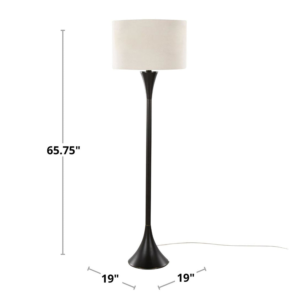 65" Contemporary Metal Floor Lamp