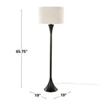 65" Contemporary Metal Floor Lamp