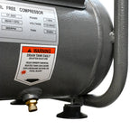 Oil Free Air Compressor with Quiet Operation and Tank