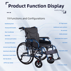 Aluminium Multi-Functional Manual Wheelchair