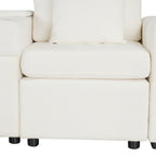 120.5" L-Shaped Convertible Sofa Bed