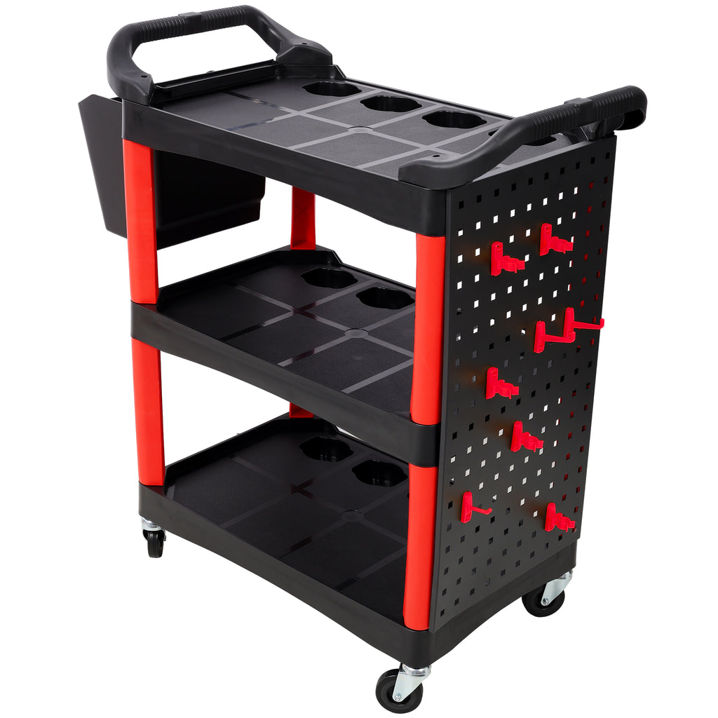 3 Tier Rolling Auto Detail Cart
