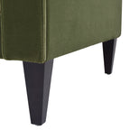 Nicholi 84" Mid-Century Modern Sofa, Olive