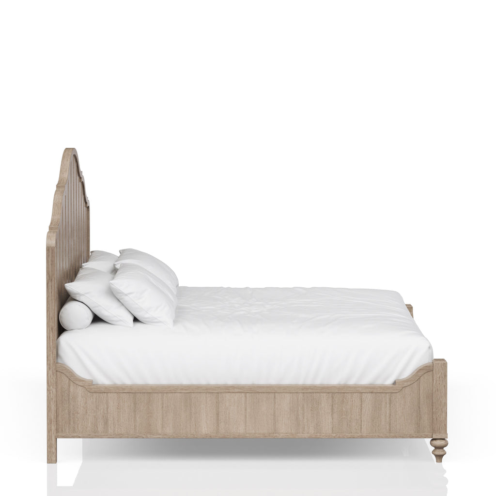 Queen Panel Bed in Unique Sand Finish