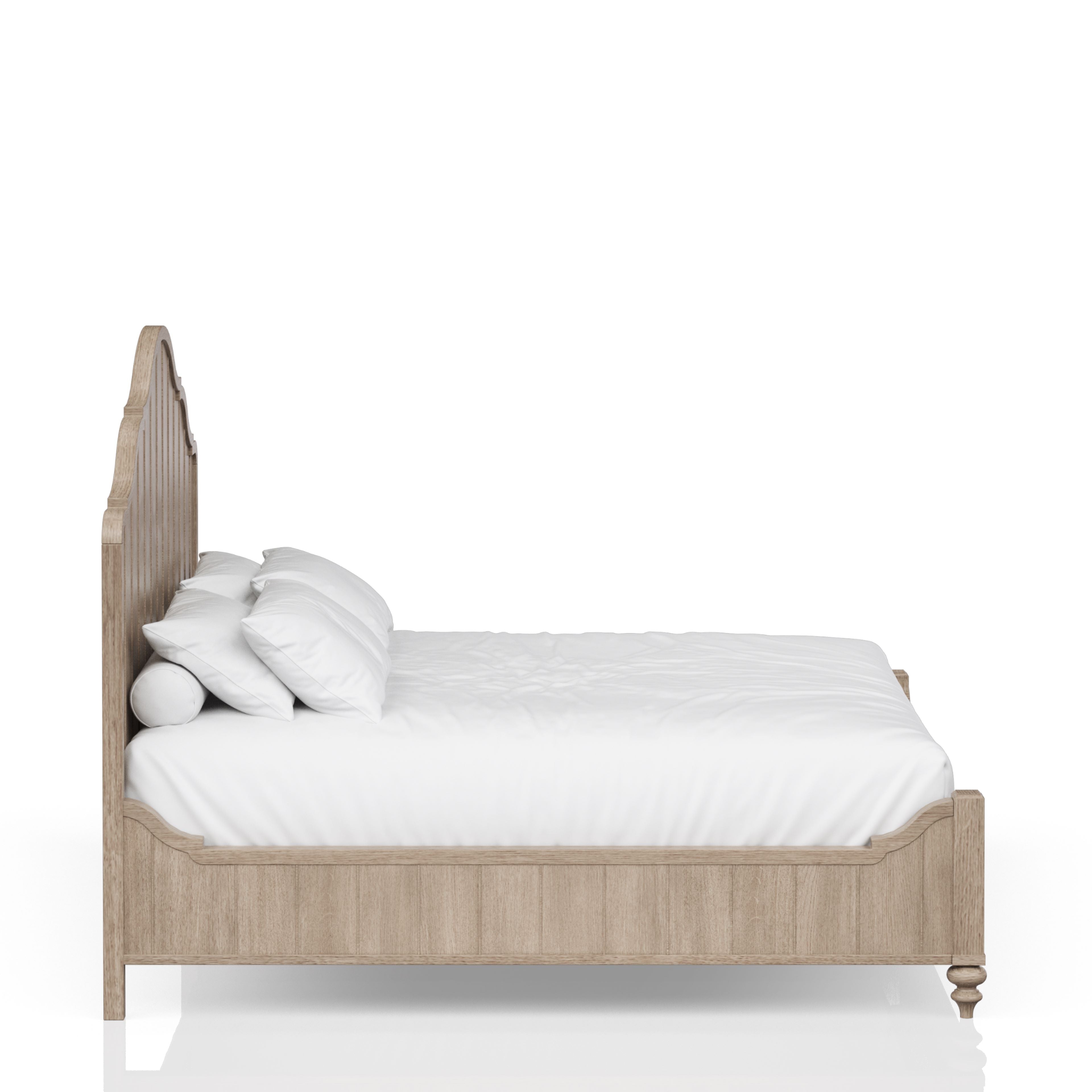 Queen Panel Bed in Unique Sand Finish