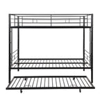 Full Over Full with Trundle Metal Bunk Bed