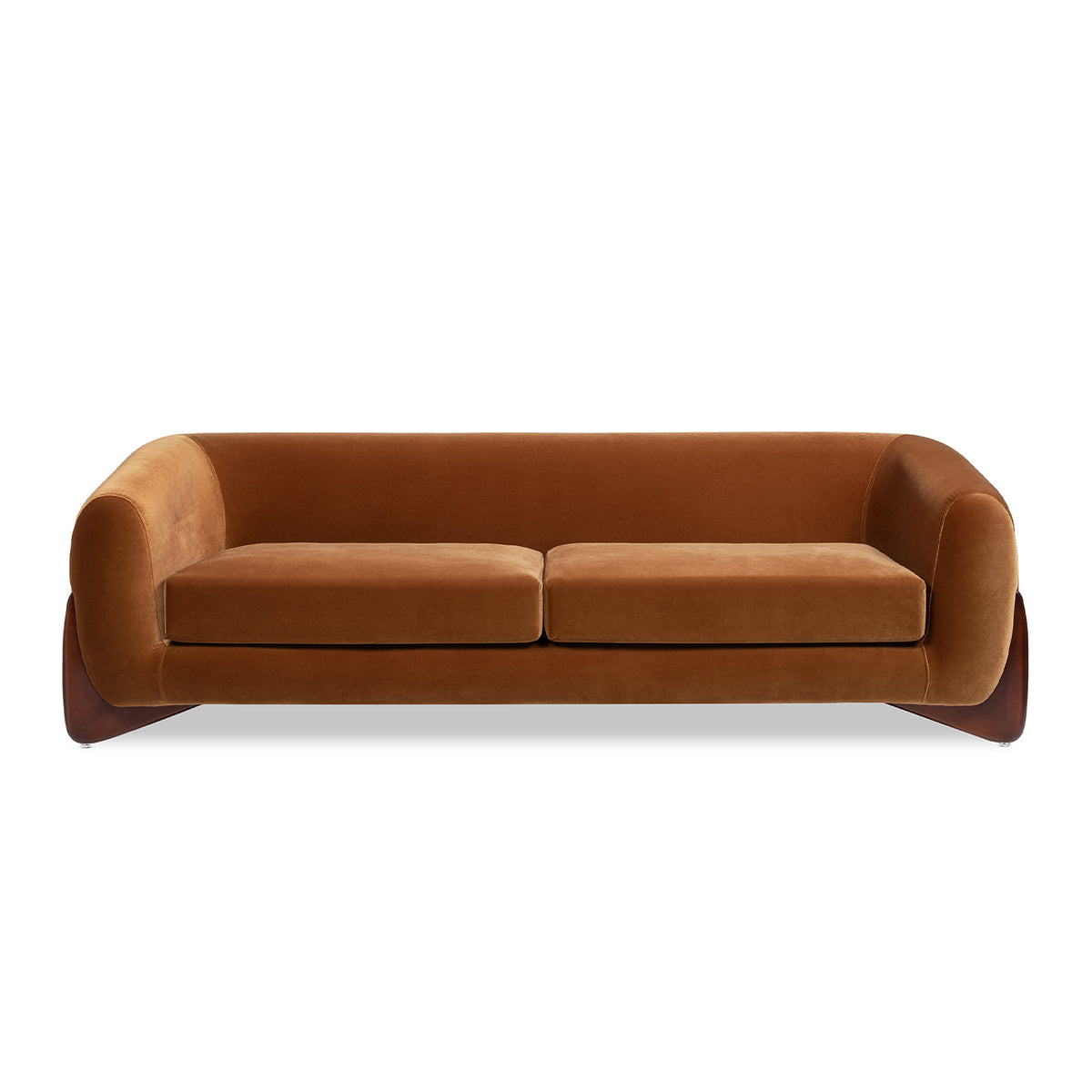 Alpine 90.5" Sherpa Sofa, Burnt