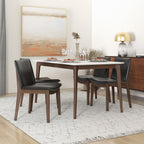 Laura Mid-Century Modern Solid Wood Dining Chair Set of 2