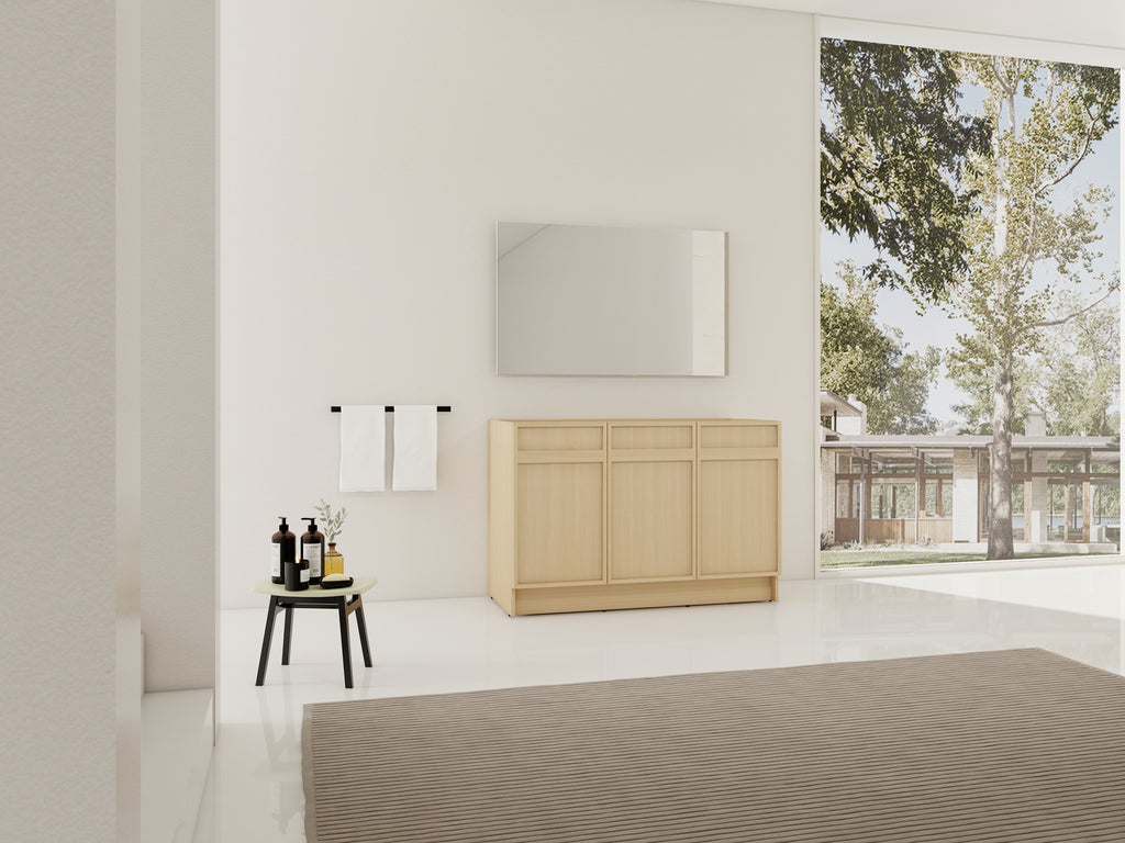 48" Freestanding Bathroom Vanity & 3 Soft-Close Cabinet Doors