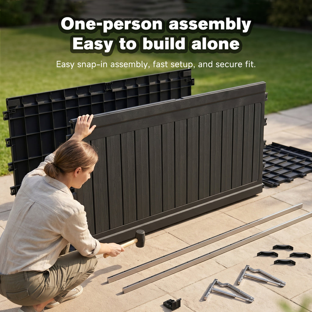 260 Gallon Large Outdoor Storage XXL Deck Box