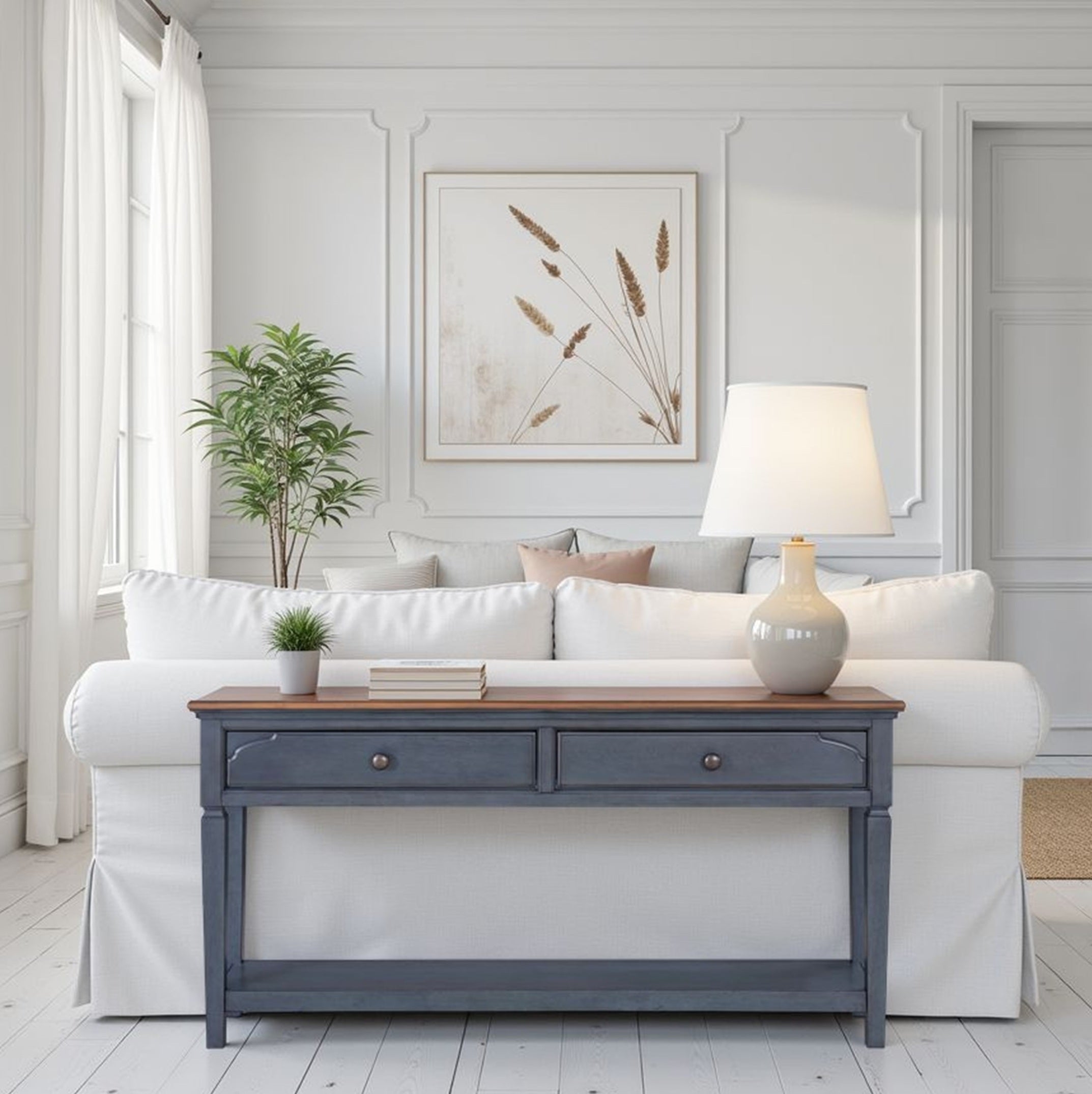 Americana 60 Inch Sofa Table, Corduroy