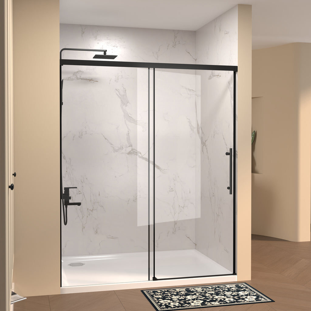 48" W × 72" H Single Sliding Shower Door