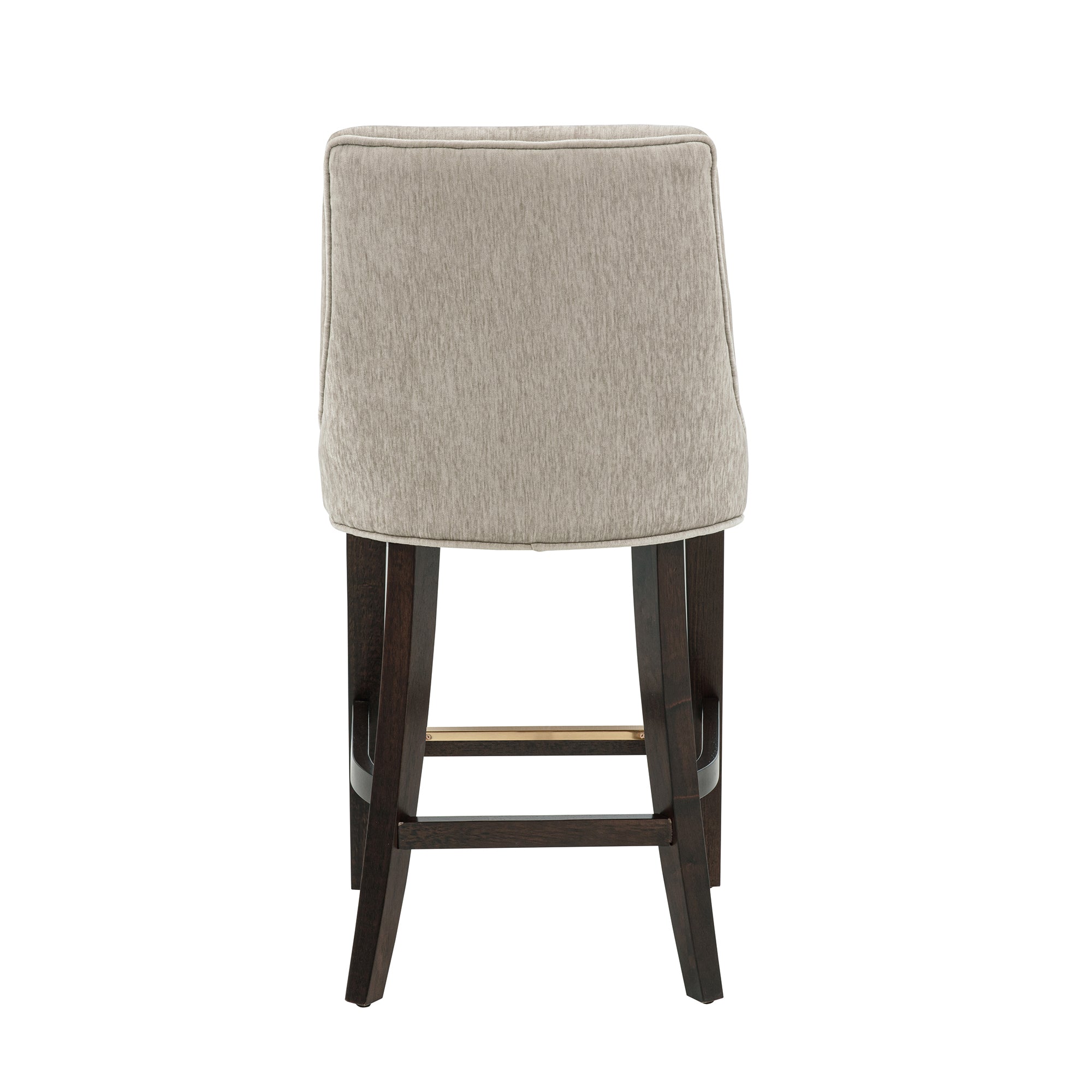 Beever Wood Chenille Counter Stool