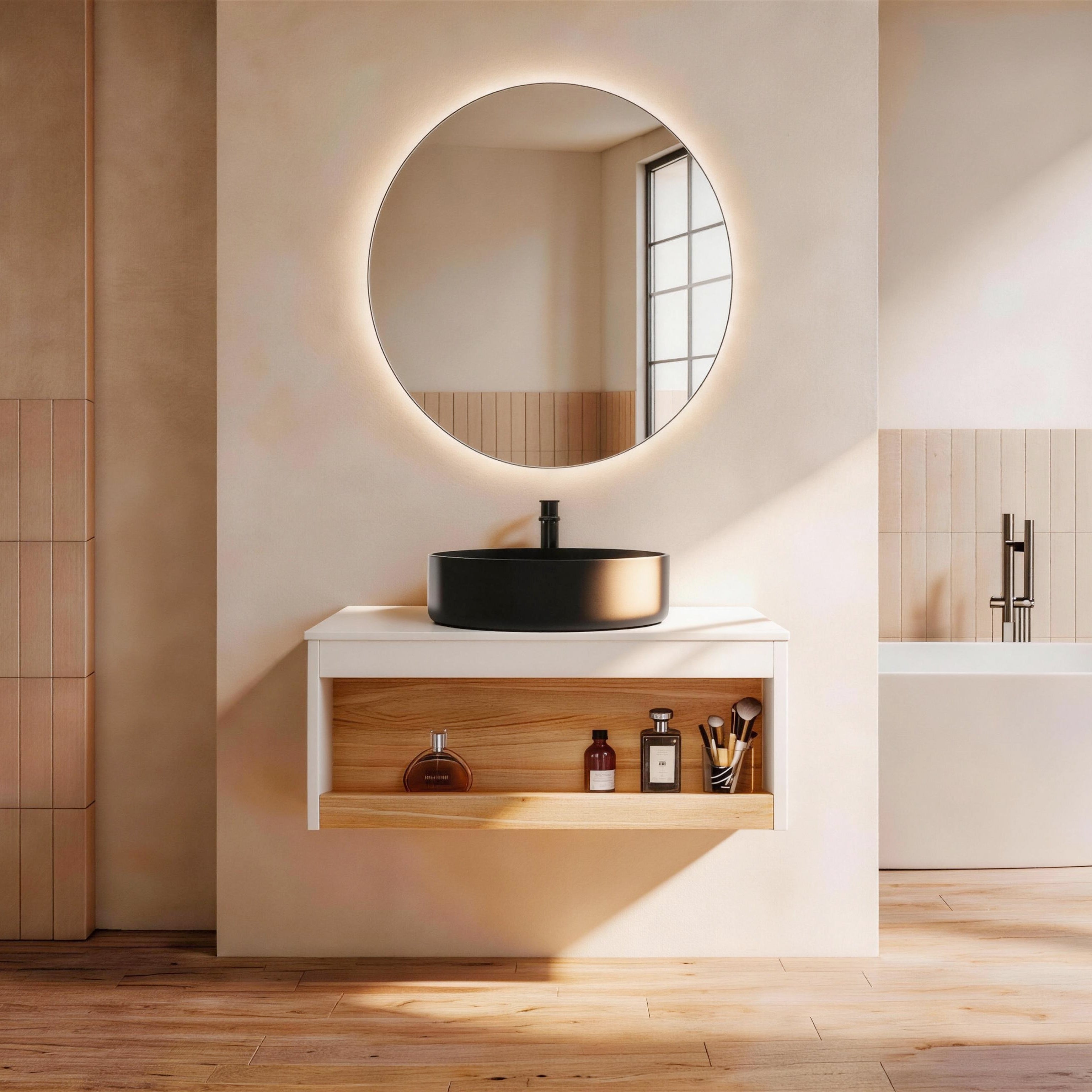 30" Floating Bathroom Vanity with Matte Finish