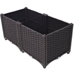 Deep Raised Garden Bed Plastic Planter Boxes