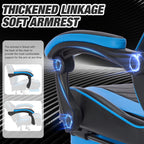 Gaming Chair with Footrest and Lumbar Support