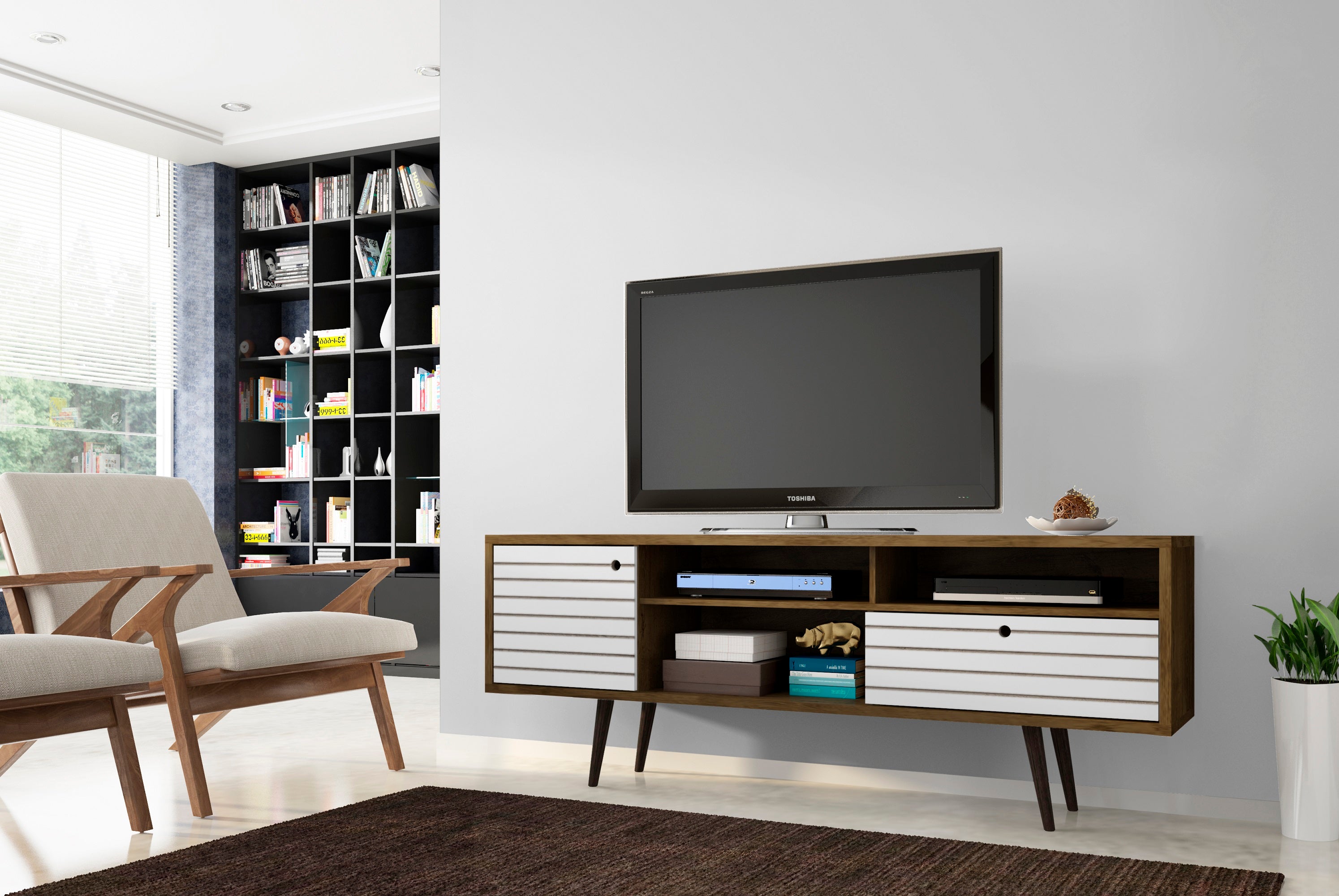 Liberty 71" TV Stand in Rustic
