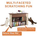 2-in-1 Cat Scratcher Side Table with Storage
