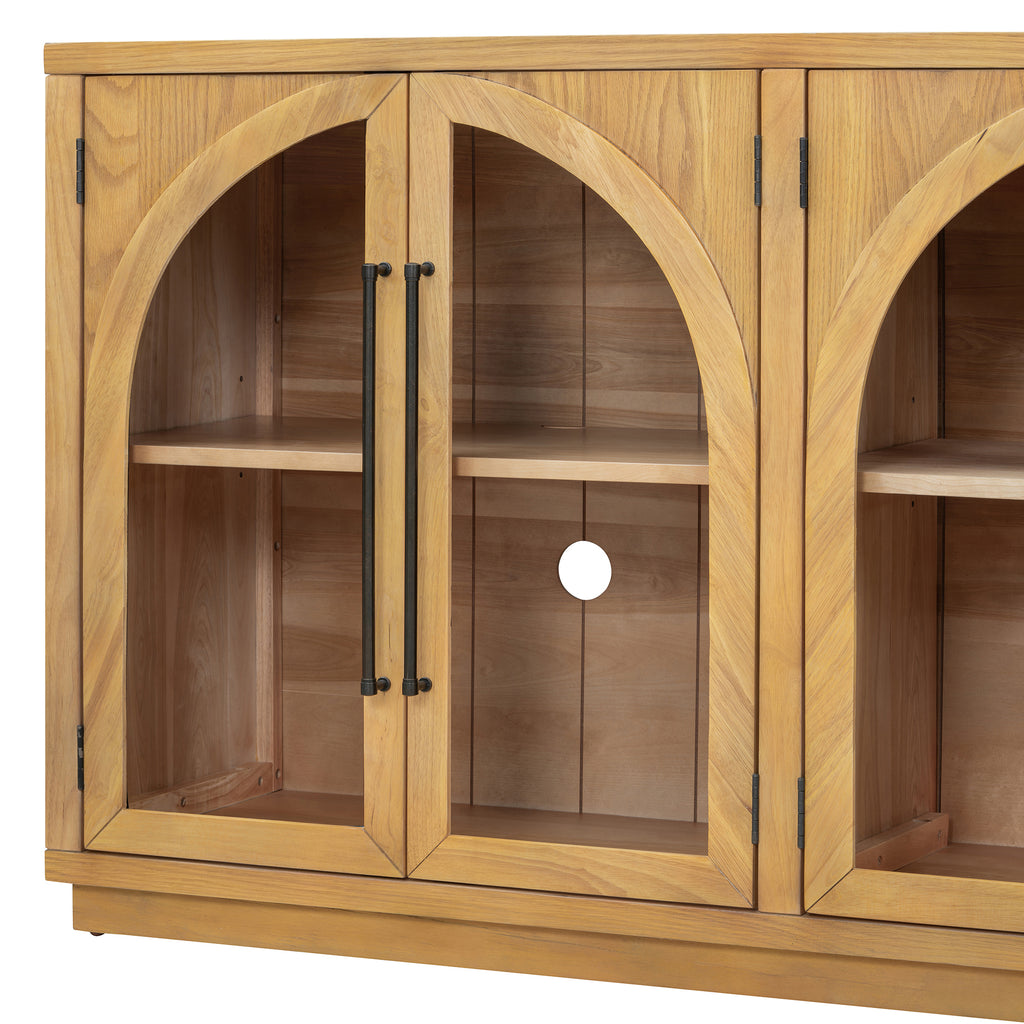 TREXM 4-Door Large Storage Sideboard Buffet Cabinet