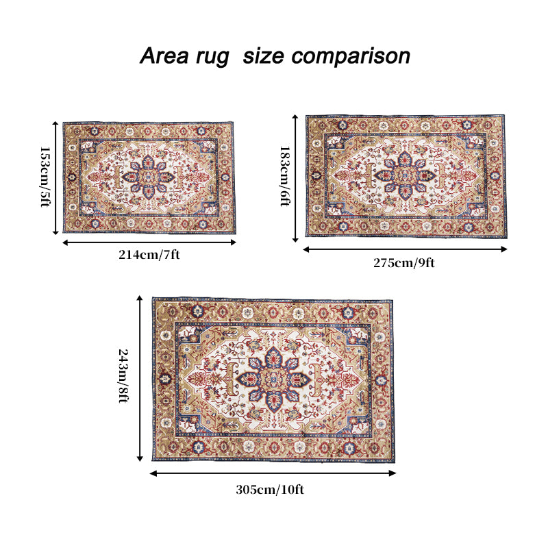 Vintage Bohemia Large Persian Non-slip Washable Rug