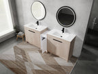 84 Inch Freestanding Bathroom Vanity with Ceramic Sink