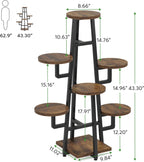 43.30" Tall 7-Tier Rustic Display Shelf