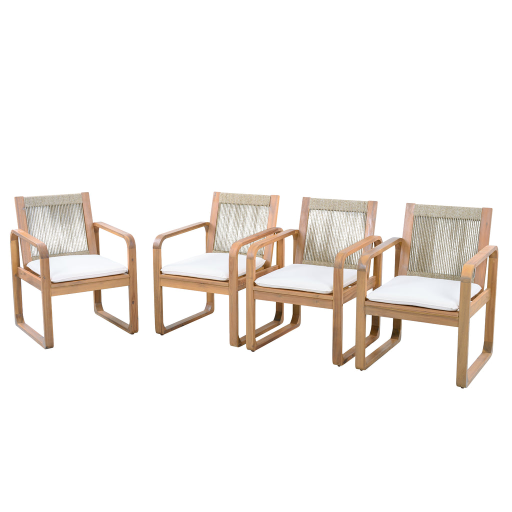 2-Piece Outdoor Dining Chairs Set