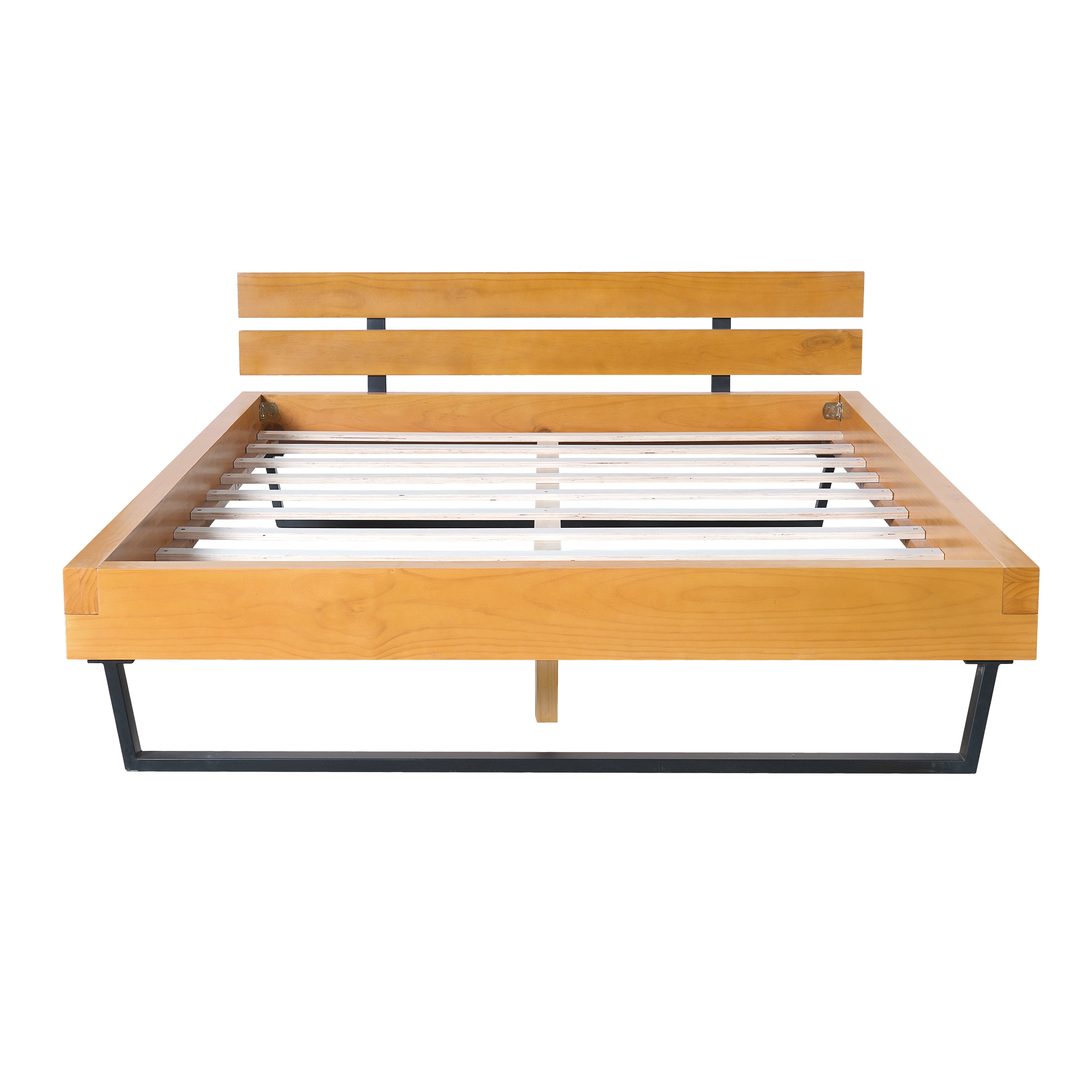 Pine Wood Bed Frame Queen Size