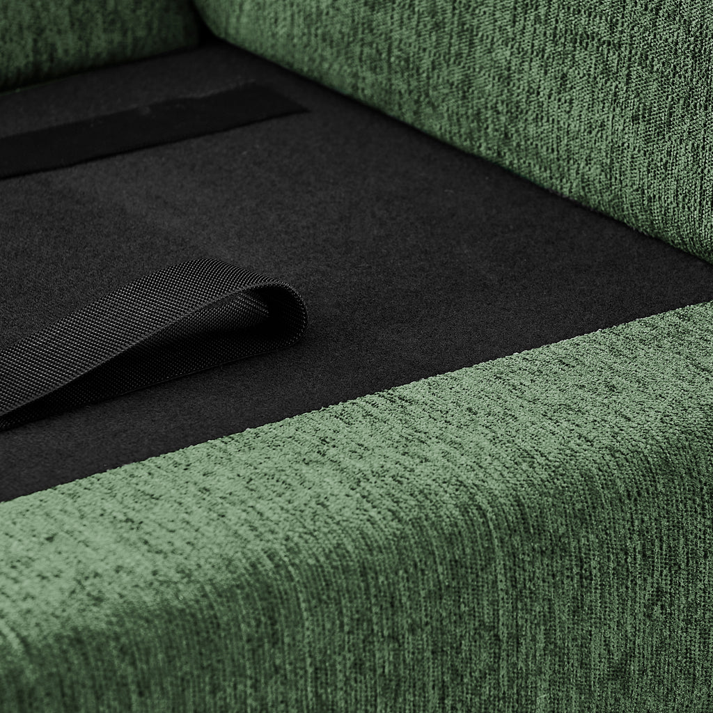 Oversized Pet Sofa, Curved Armrest Rectangular Dog Sofa