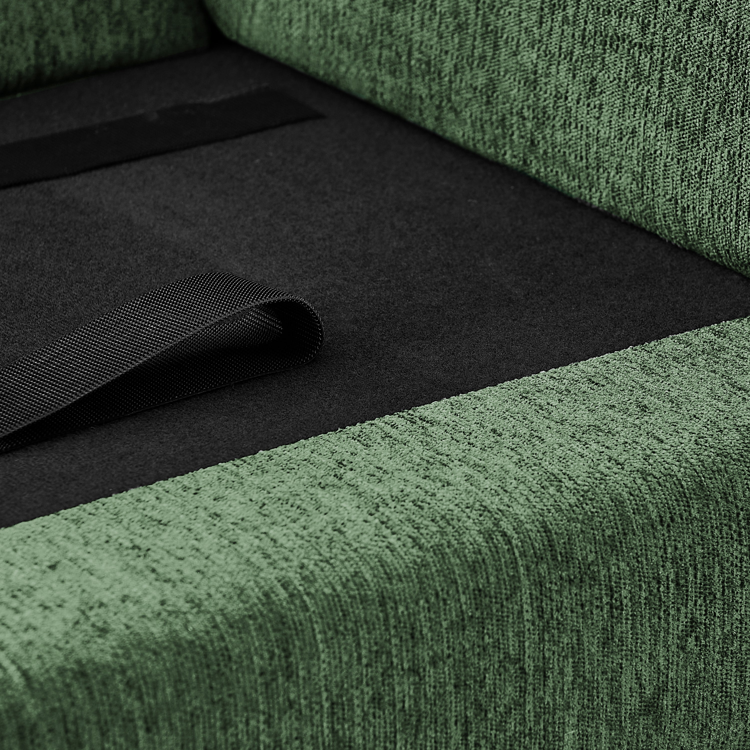 Oversized Pet Sofa, Curved Armrest Rectangular Dog Sofa