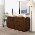 Lola Mid Century Modern Walnut Dresser