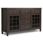 Connaught 60 Inch Wide Solid Wood Sideboard Buffet in Chestnut