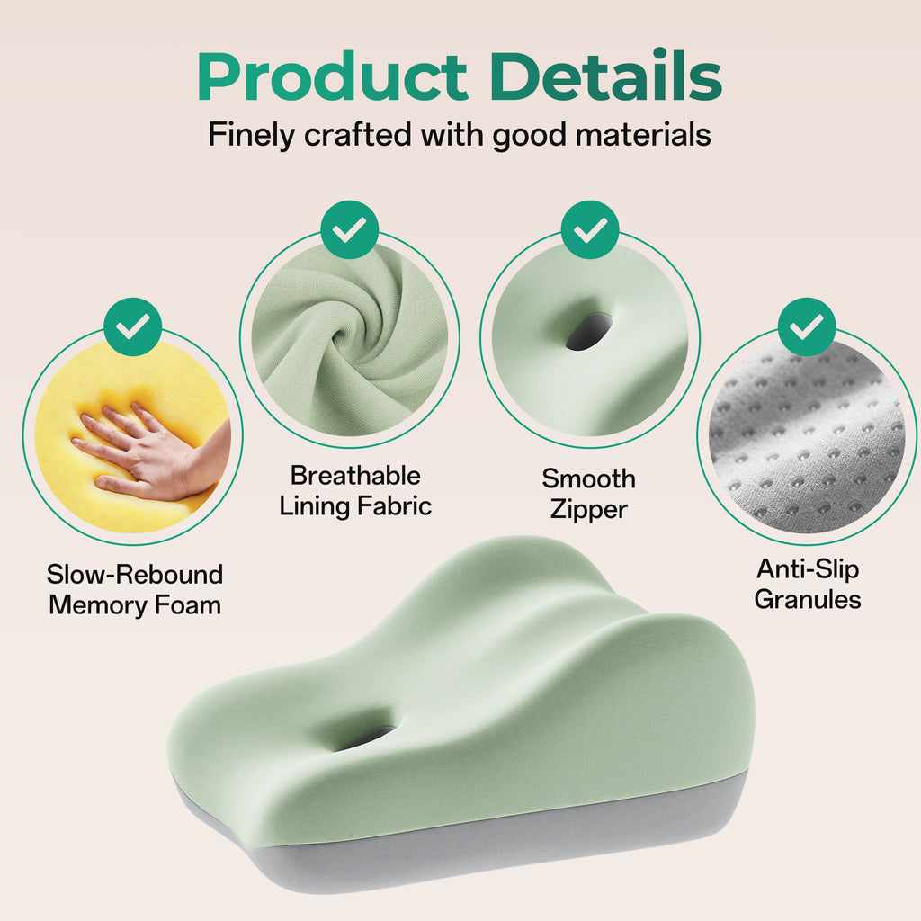 Ergonomic Memory Foam Support Pillow for Couples