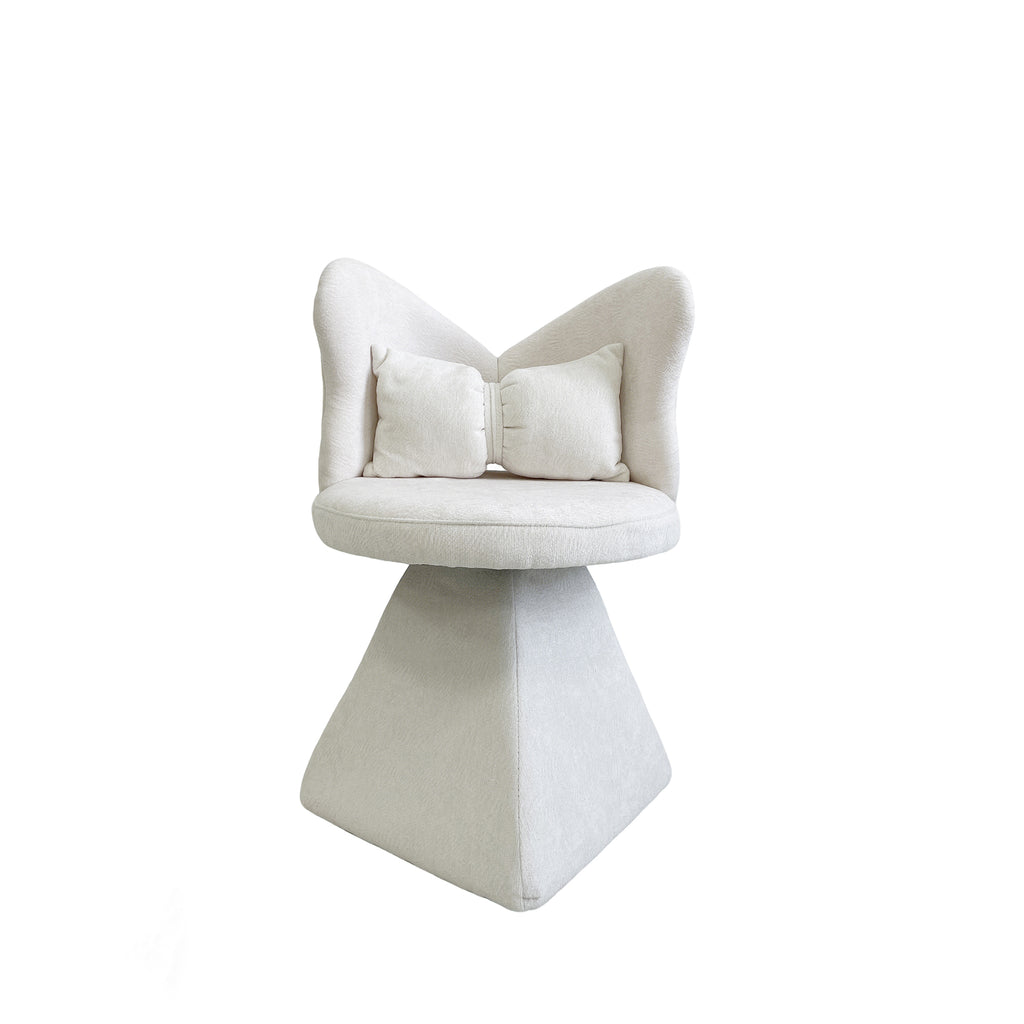 Vanity Chair with Butterfly Back and Swivel Function