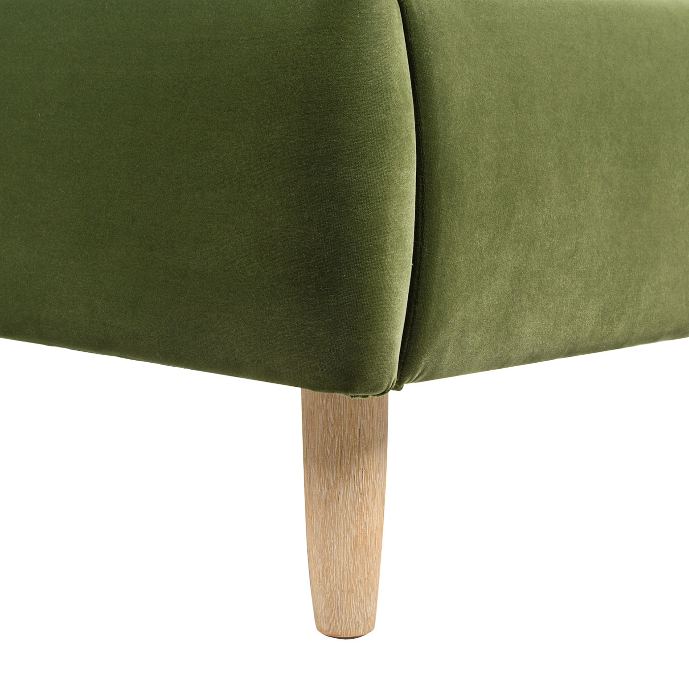 Roman Curved Headboard Upholstered Platform Bed, Queen, Olive