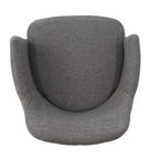 Mid Century Modern Fabric Upholstered Dining Chairs - Set of 2