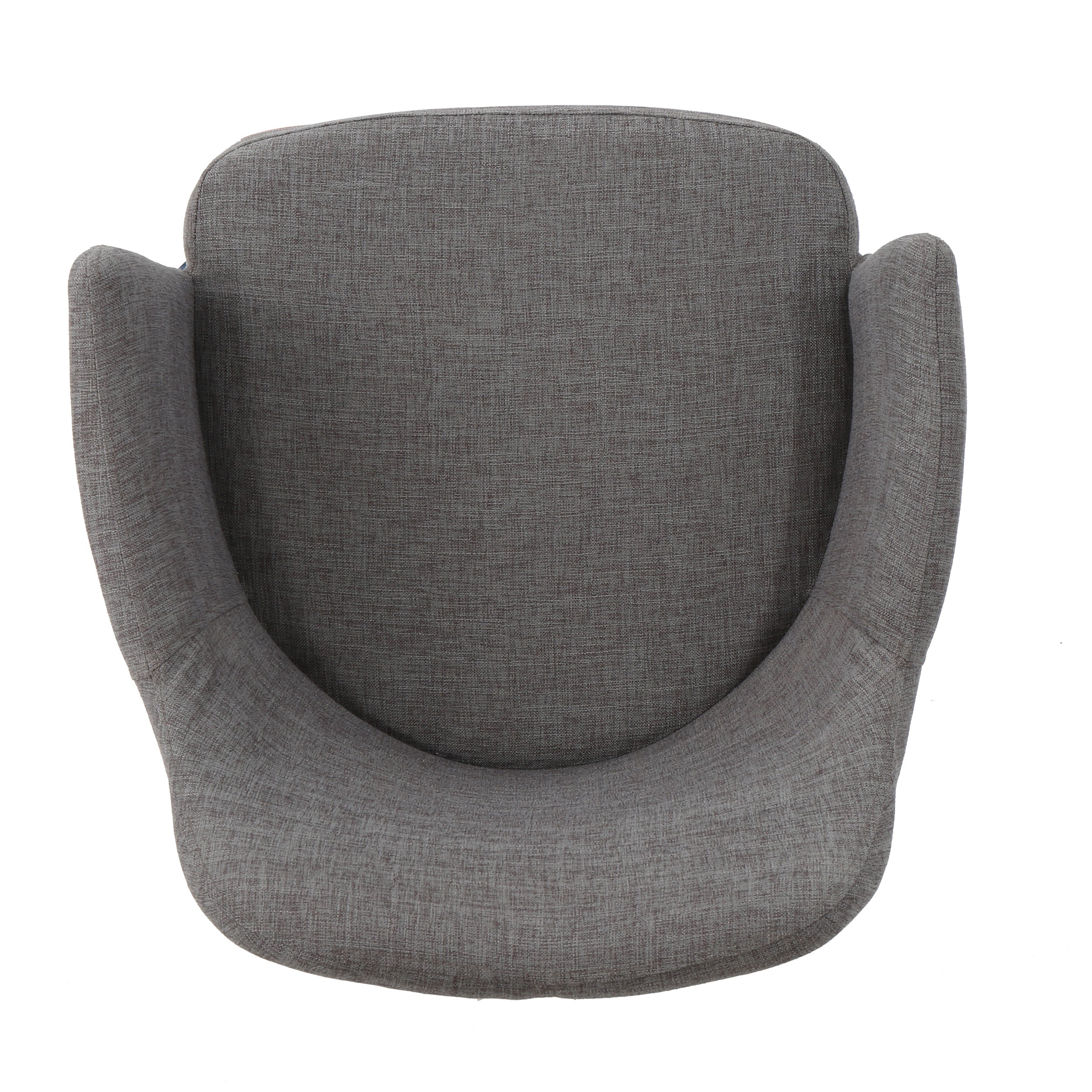 Mid Century Modern Fabric Upholstered Dining Chairs - Set of 2