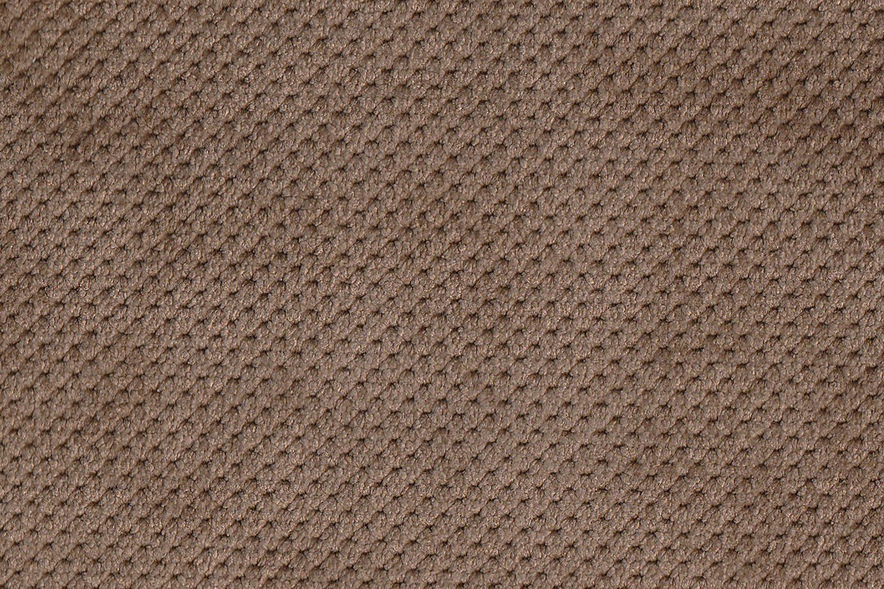 Living Room Sectional Waffle Suede Truffle Color Sectional Sofa