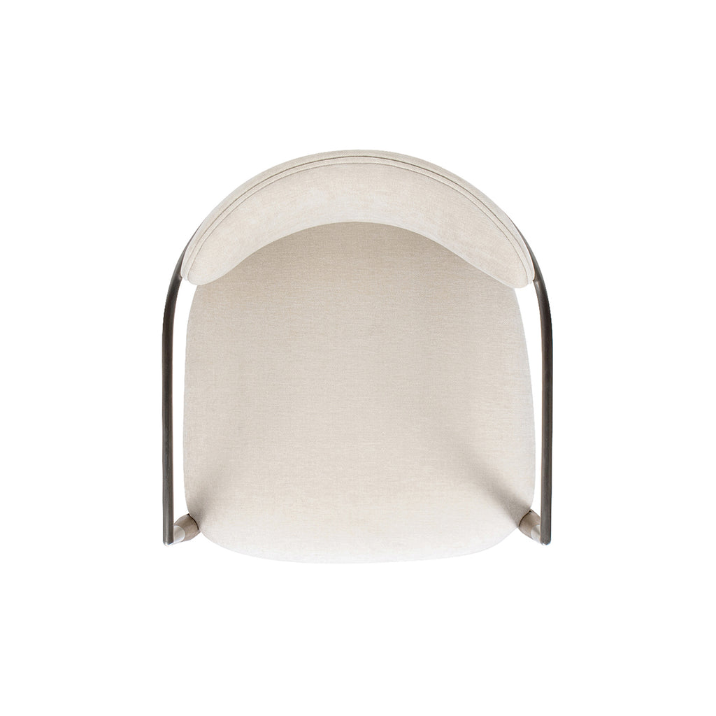 Artemis Mixed Material Upholstered Dining Arm Chair