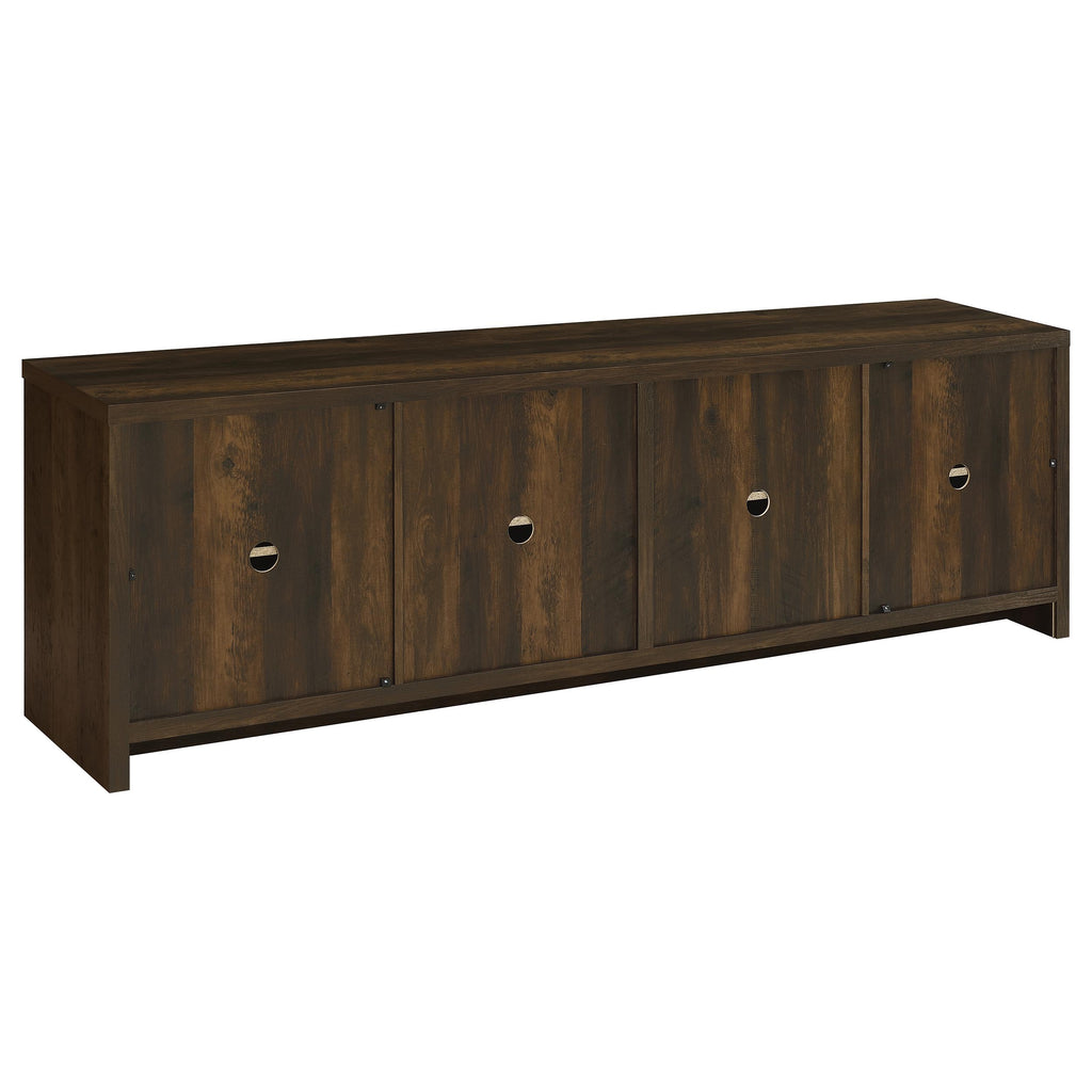 Lunetta Dark Pine 3-Piece TV Stand Entertainment Center