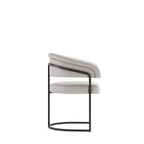 Augusta Metal Vegan Leather Dining Chair