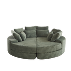 78.5-Inch Corduroy Round Oversized Recliner