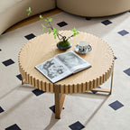 Modern Handcraft Drum Coffee Table